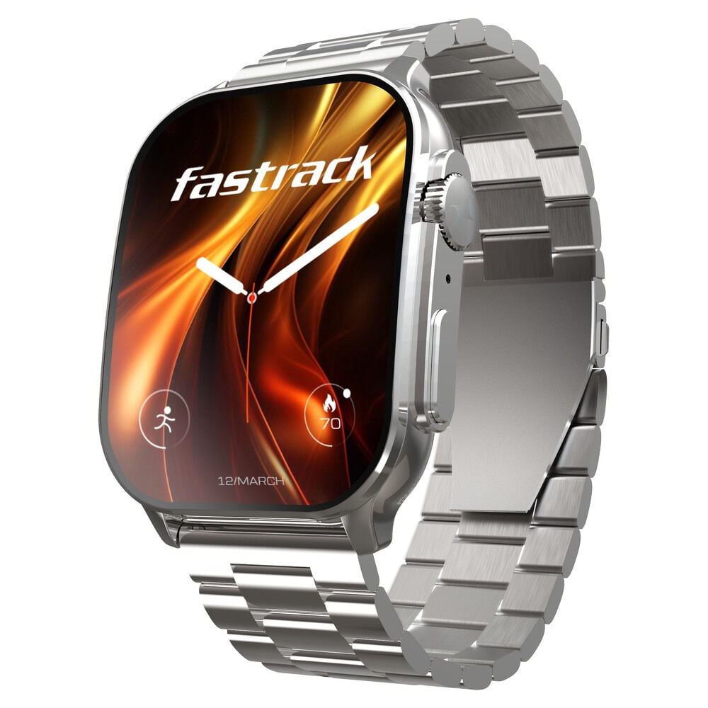 Fastrack Revoltt FS2 Pro (Metal) 1.96" Super AMOLED Smart Watch Metal Body with 1000 Nits Brightness SpO2-picture-29