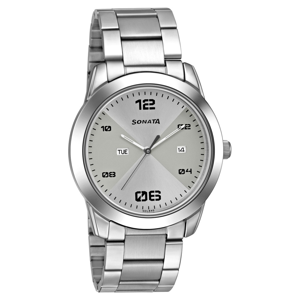 Sonata 77106sm01 on sale analog watch