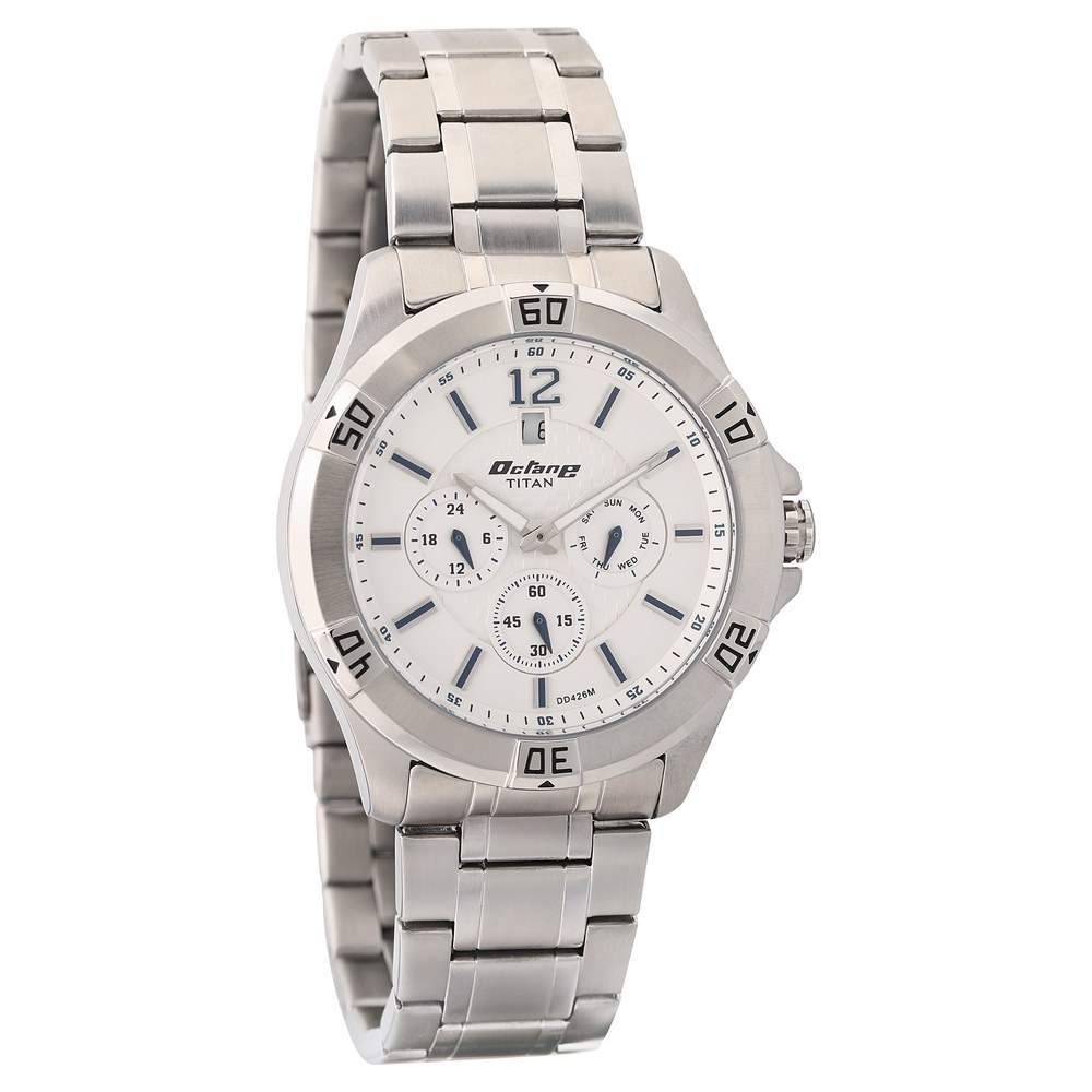Buy Online Titan Quartz Analog Silver Dial Stainless Steel Strap Watch for Men nk1622sm02m Titan