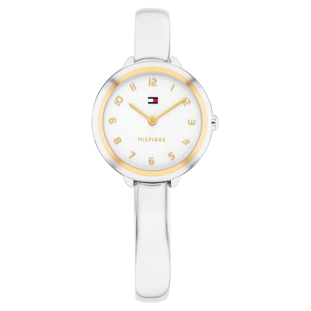Buy Online Tommy Hilfiger Quartz Analog White Dial Silver Stainless ...