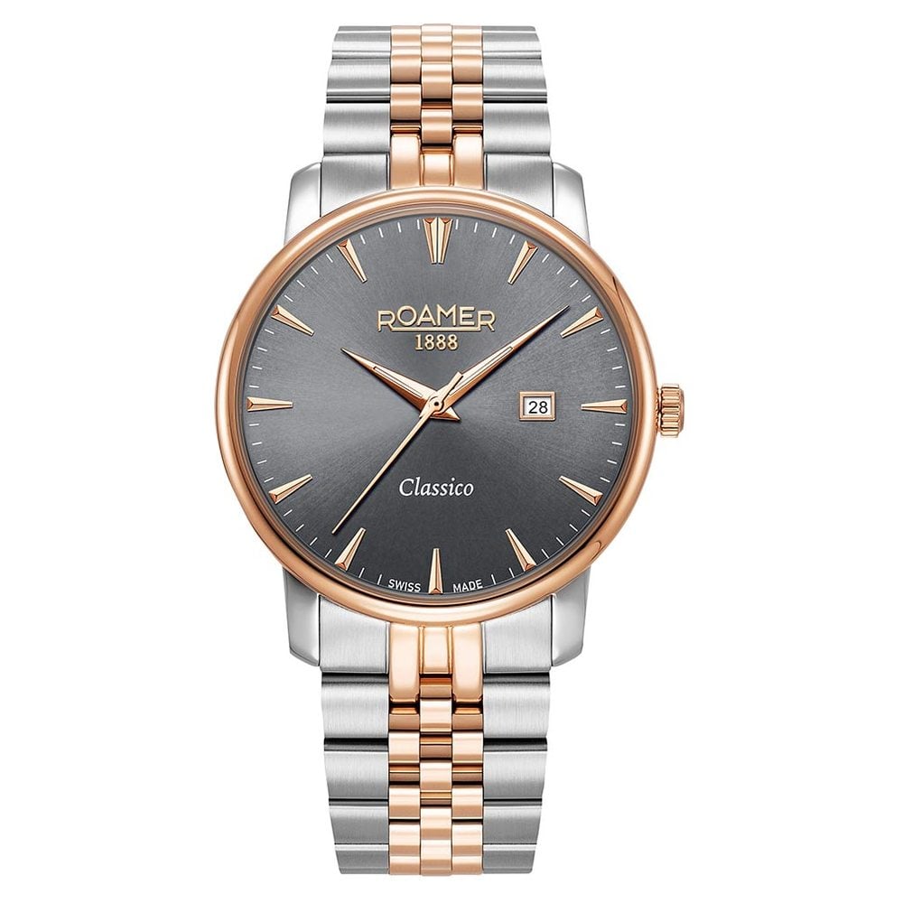 Buy Online Roamer Classico Gents Quartz Analog with Date Grey Dial
