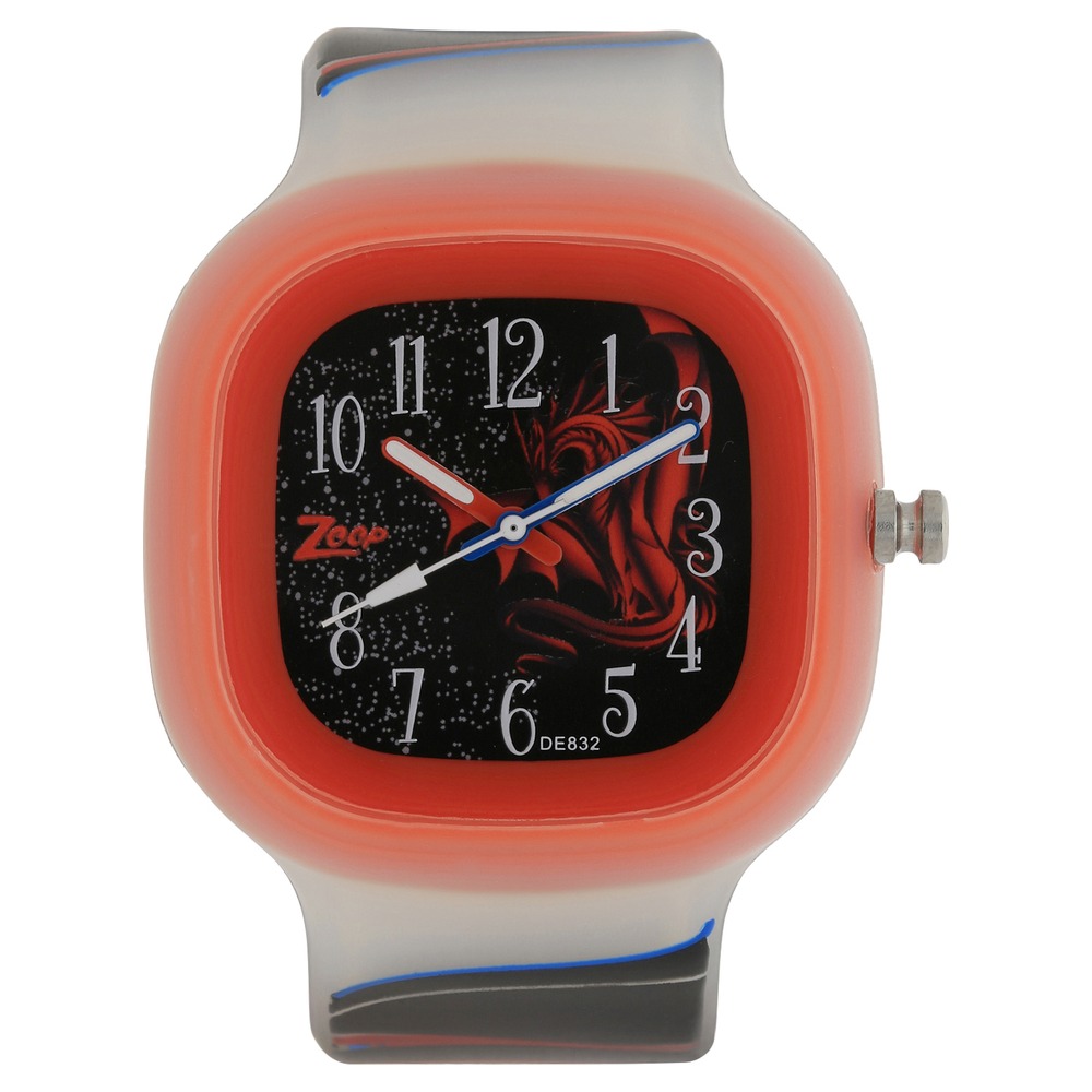 Buy Online Zoop By Titan Quartz Analog Black Dial PU Strap Watch