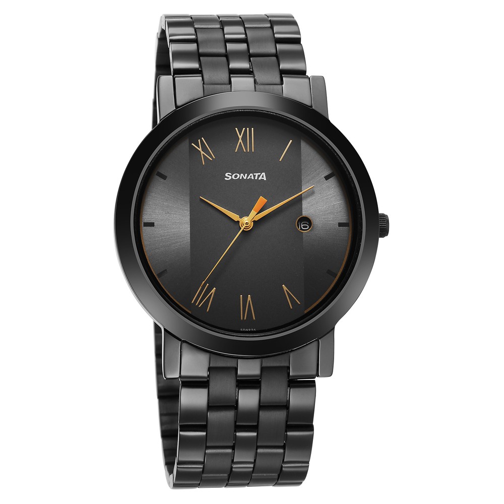 Poze by Sonata Quartz Analog Brown Dial Leather Strap Watch for Women