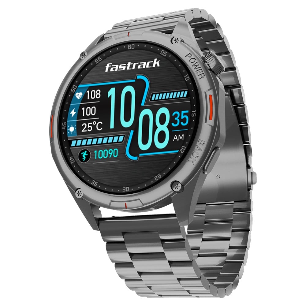 Buy Online Fastrack Marvellous FX1 Unisex Smart Watch With Silver