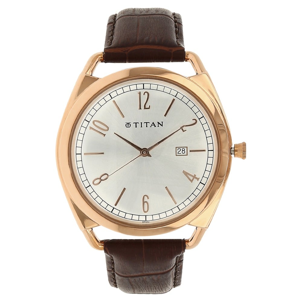 Buy Online Titan Round Silver Dial Analog with Date Stainless