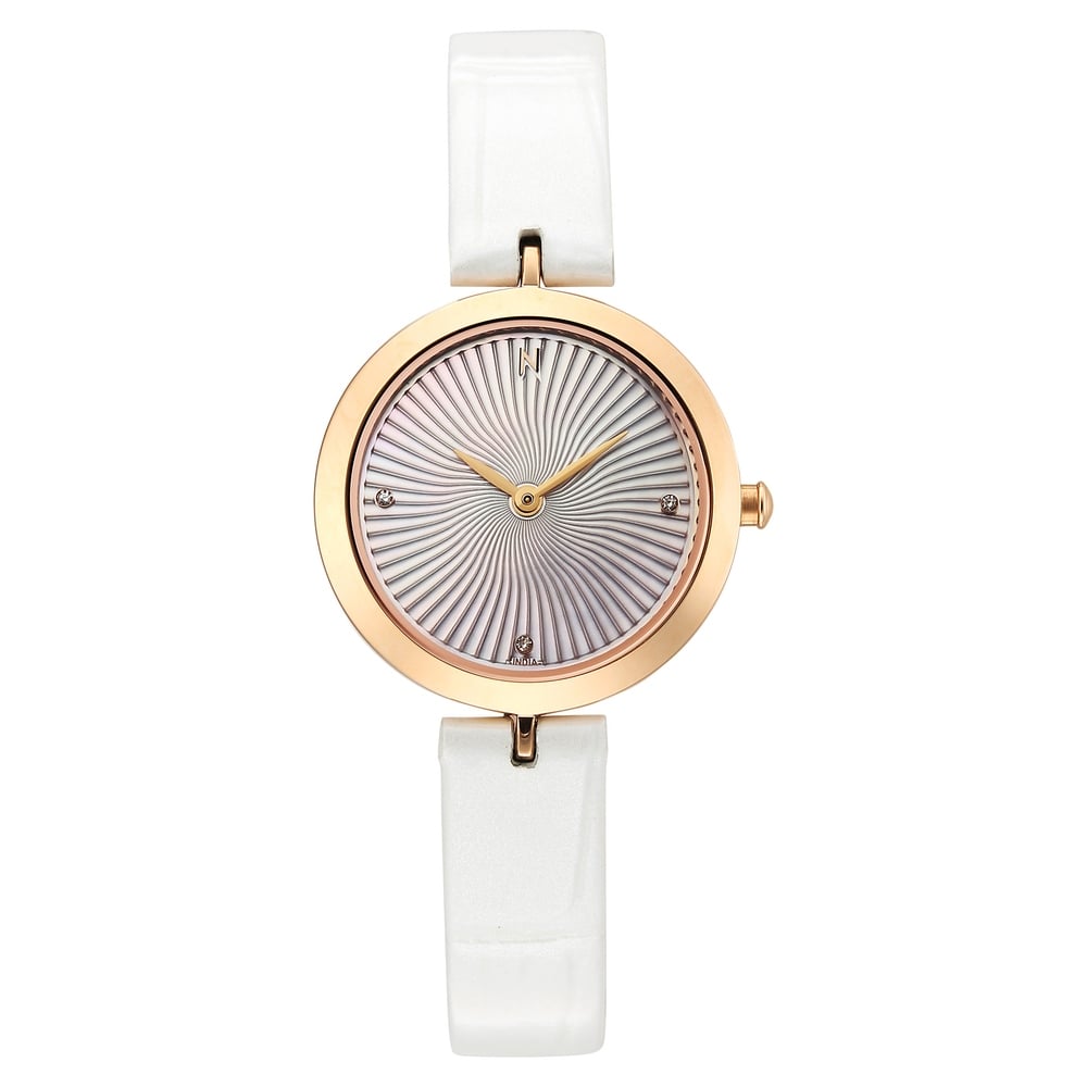 Buy Online Titan Nebula Lotus 18 KT Gold Quartz Analog Mother Of