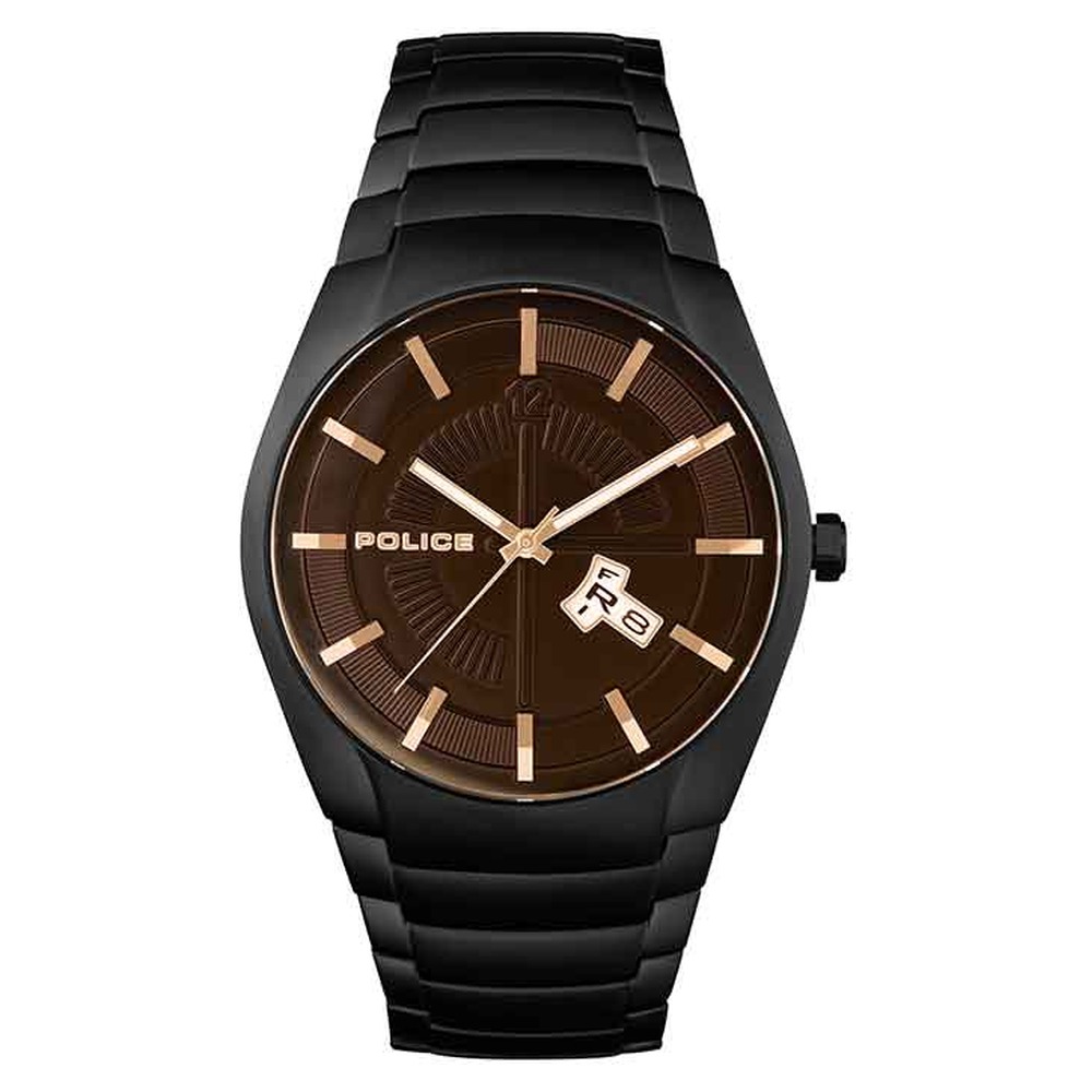 Buy Online Police Quartz Analog Black Dial Metal Strap Watch for Men ncpl15536jsb02mw Titan