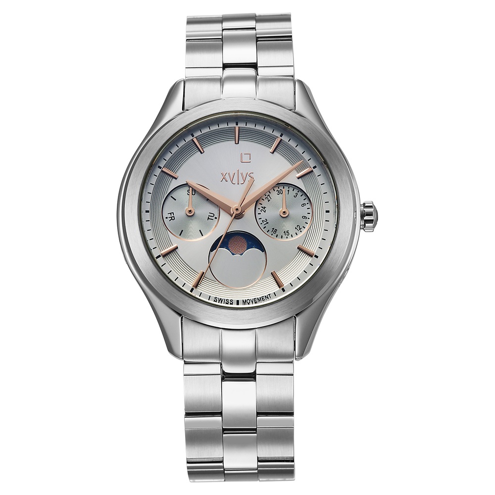 星20 Buy Online Xylys Swiss Quartz Blue Dial Silver Stainless Steel