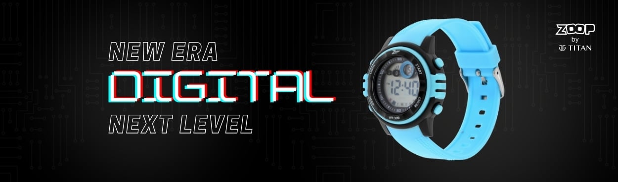 Buy Online Zoop Digital Watch with Digital Dial & Blue Strap for
