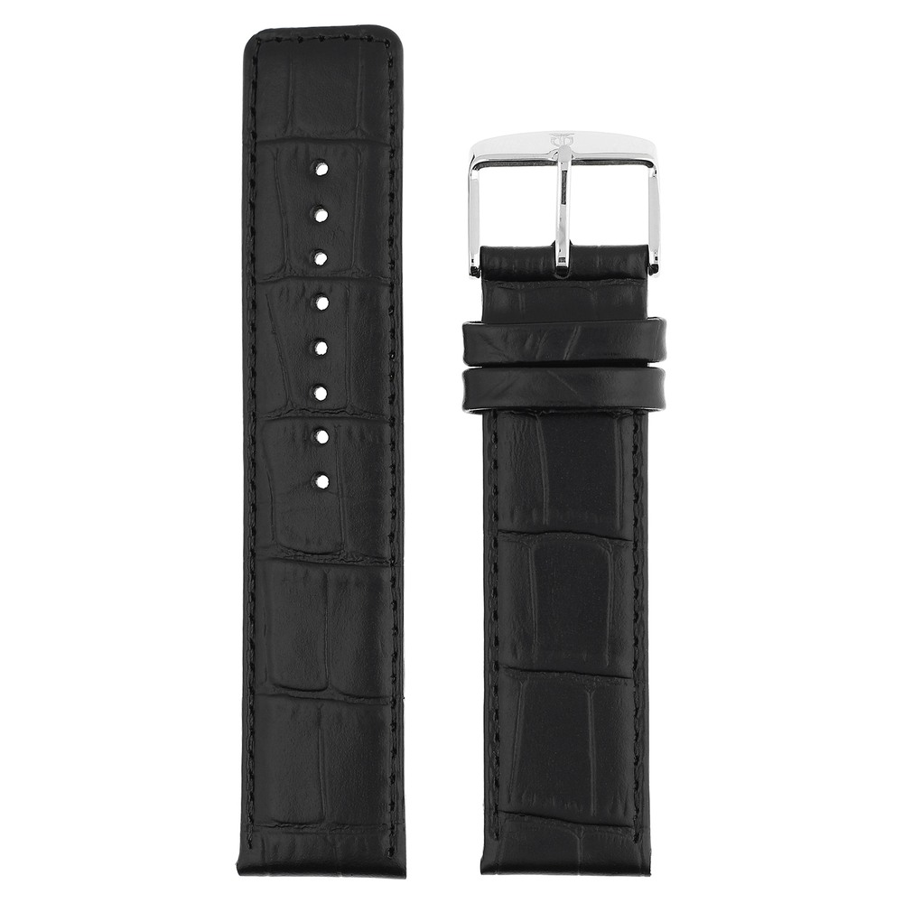 Buy Online 22 mm Black Genuine Leather Straps for Men nf1510275022s