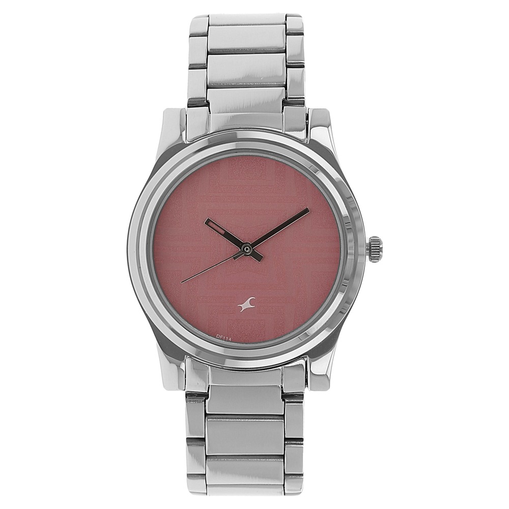 Fastrack pink dial watch deals