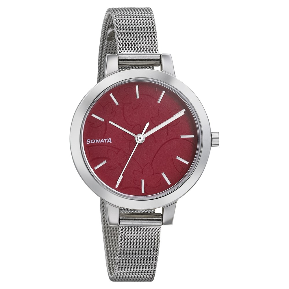 Sonata red 2025 watch