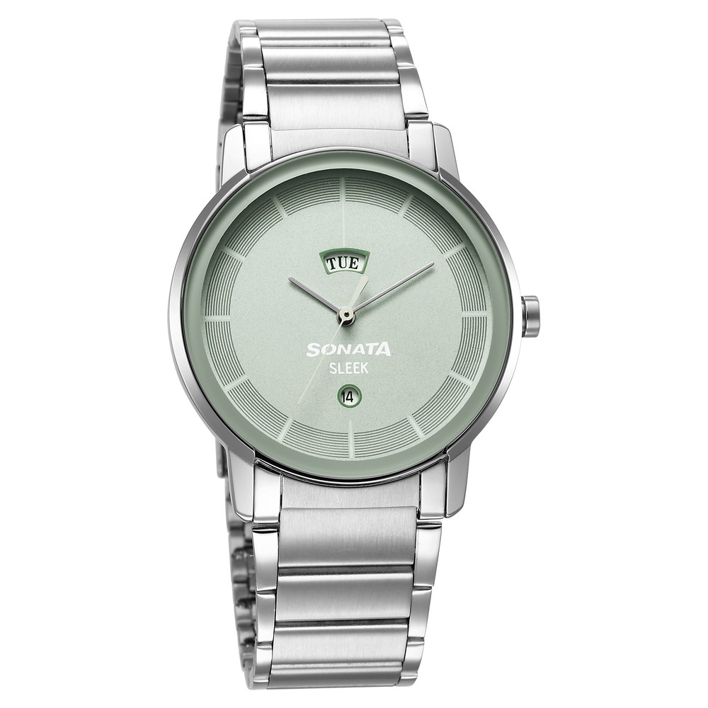 Sonata sleek green dial sale