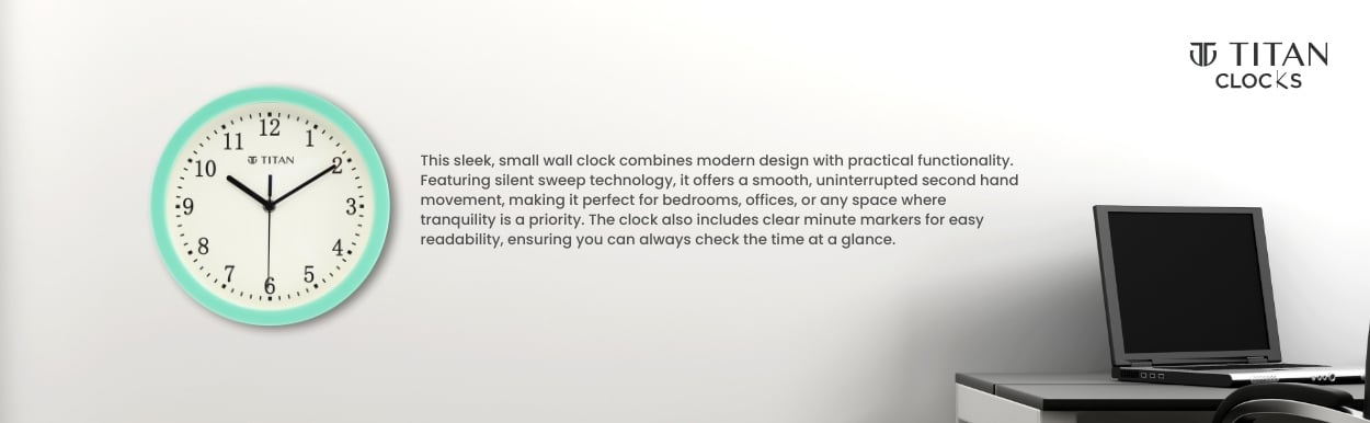 Buy Online Titan Classic Wall Clock White Wall Clock with Silent