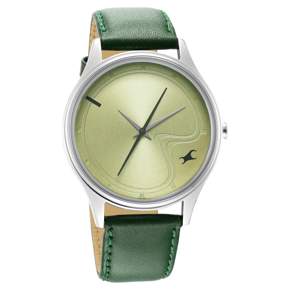Fastrack green belt watch outlet