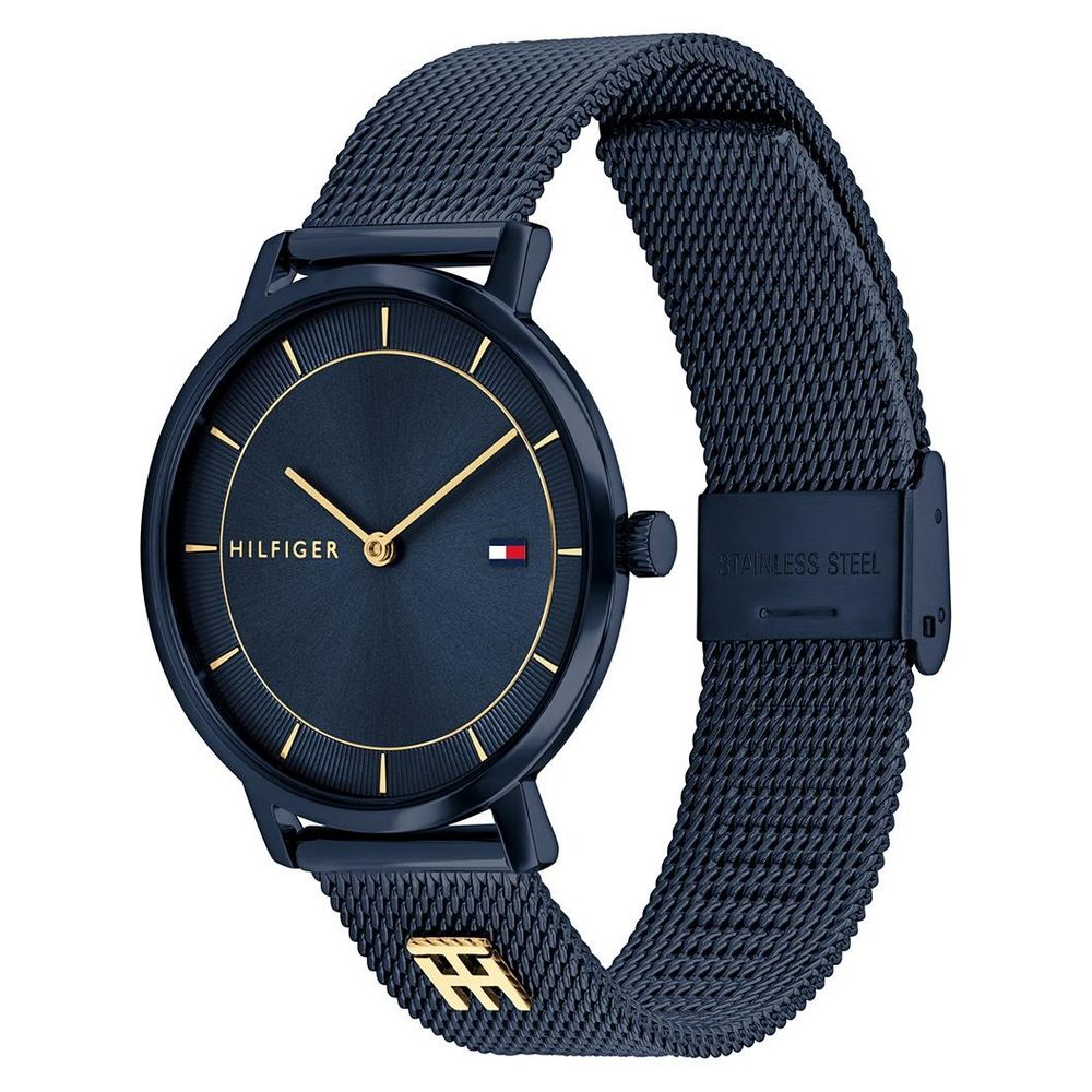 Buy Online Tommy Hilfiger Quartz Analog Blue Dial Blue Stainless Steel ...
