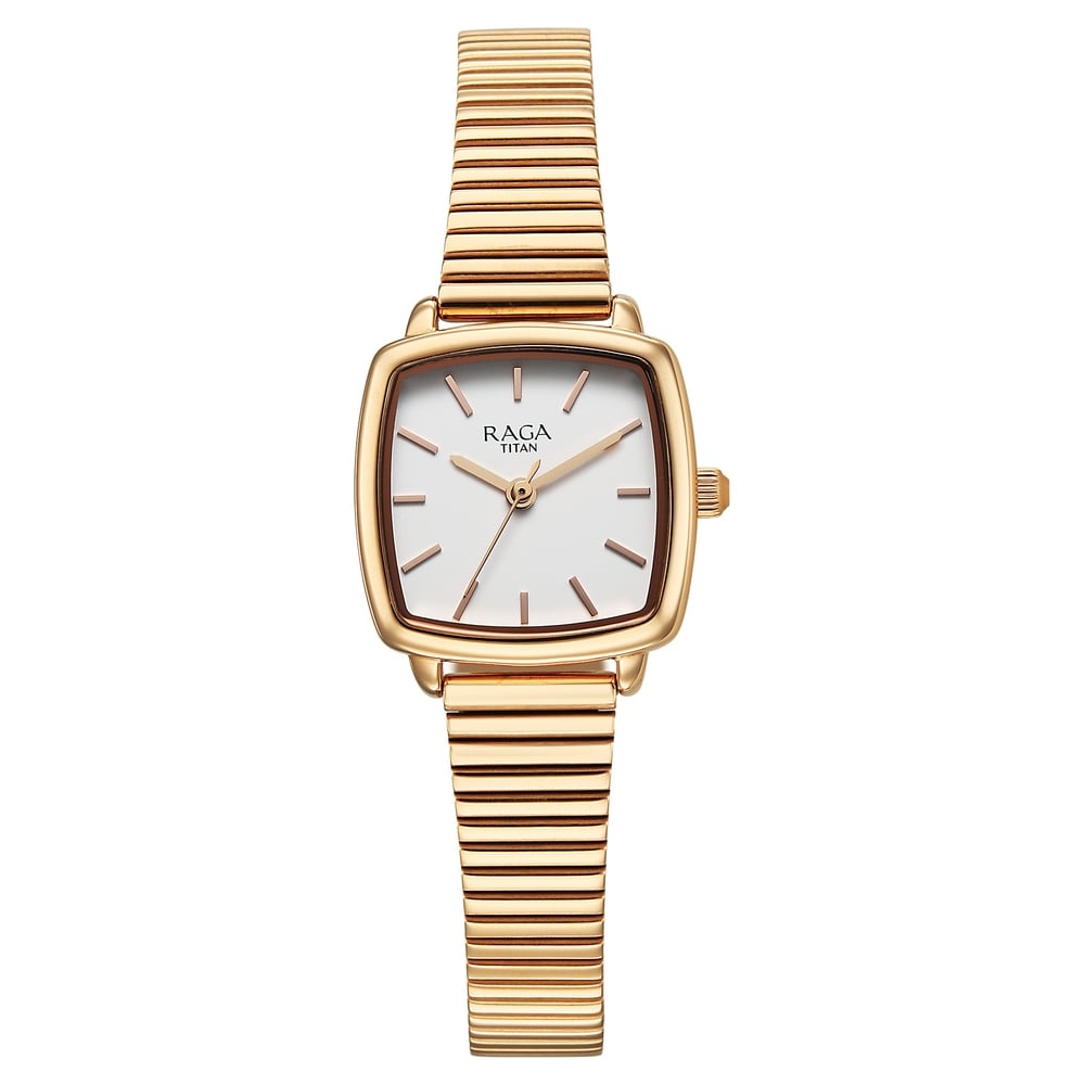 Raga☆プロフ必読　904545 Buy Online Titan Raga Showstopper Quartz Analog White Dial Metal