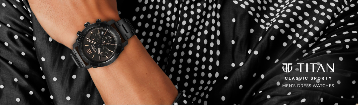 Buy Online Titan Octane Classic Sporty Quartz Chronograph Black