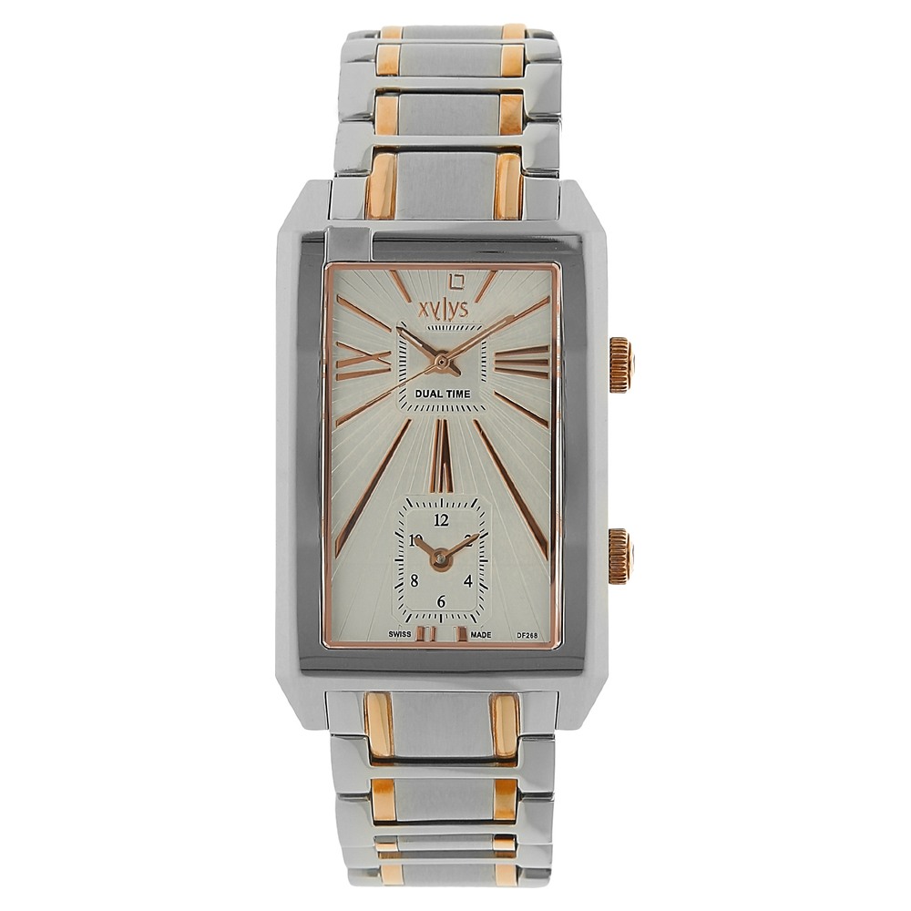 Buy Online Xylys Swiss Analog Two Toned Stainless Steel Strap and