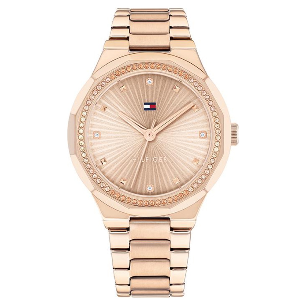 Buy Online Tommy Hilfiger Quartz Analog Rose Gold Dial Rose Gold ...