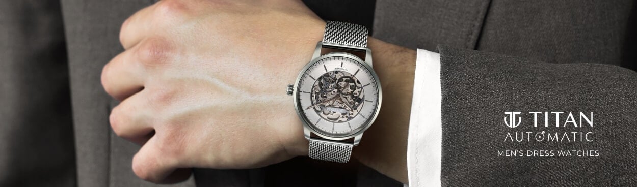 Buy Online Titan Automatic Color Upgrade Silver Dial Grey