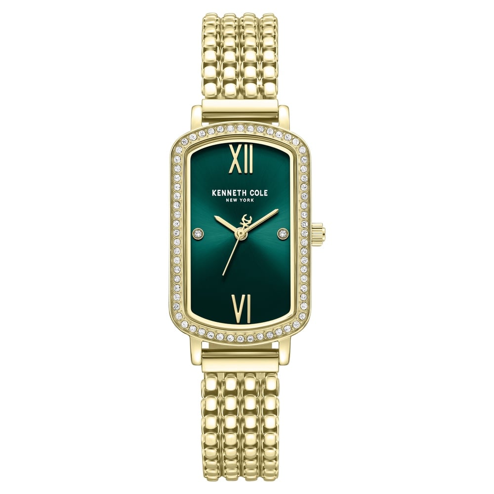 Buy Online Kenneth Cole Quartz Analog Green Dial Golden Colour