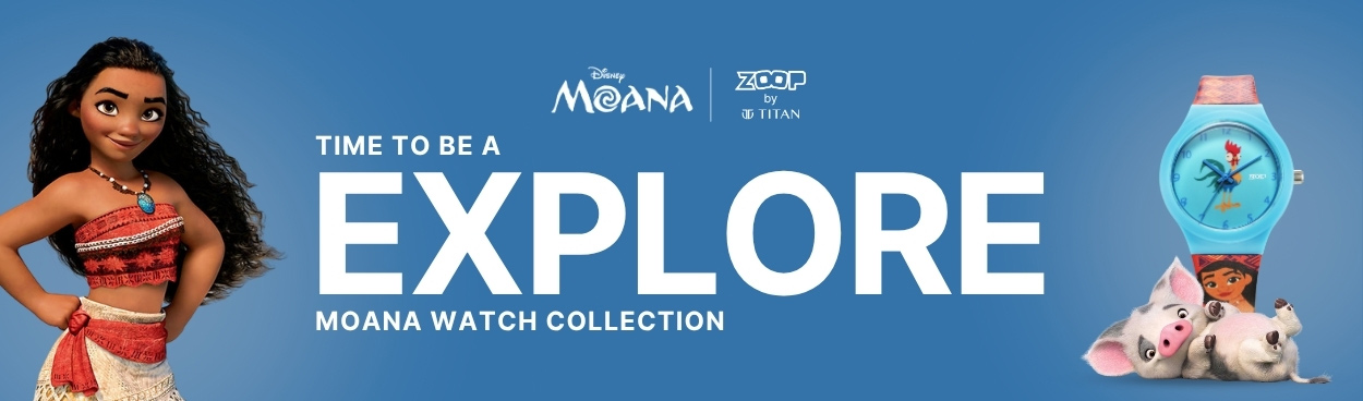 Buy Online Zoop Disney Moana Interchangable Watch Set with Blue