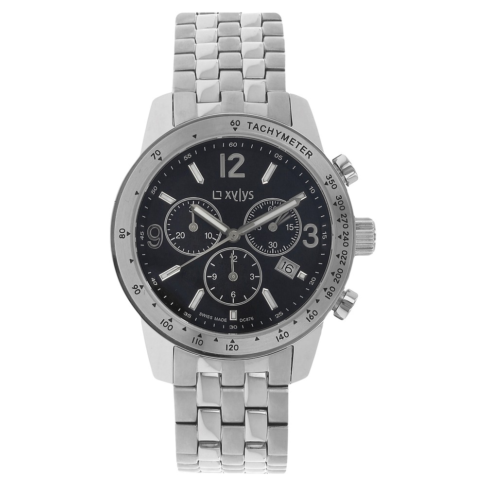 Buy Online Xylys Swiss Chronograph Silver Stainless Steel Strap