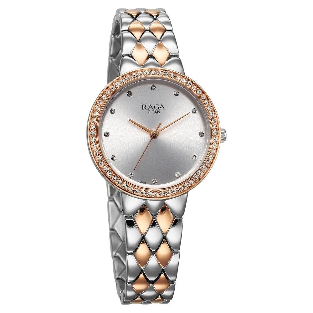 Buy Online Titan Raga Showstopper Quartz Analog Silver Round Dial Two Buy Online Titan Raga Showstopper Quartz Analog Silver Round Dial Two