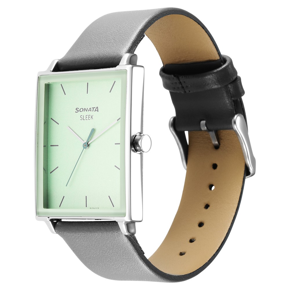 Buy Online Sonata Sleek Green Dial Analog Watch for Men - 7148sl01 | Titan