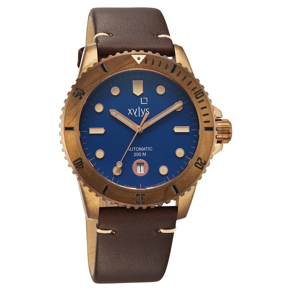 Buy Online Xylys Mariana Swiss Analog with Date Blue Dial Geniune