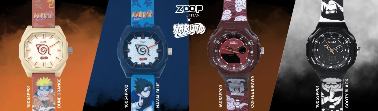 Buy Online Zoop Naruto Analogue Watch with Blue Case and Blue