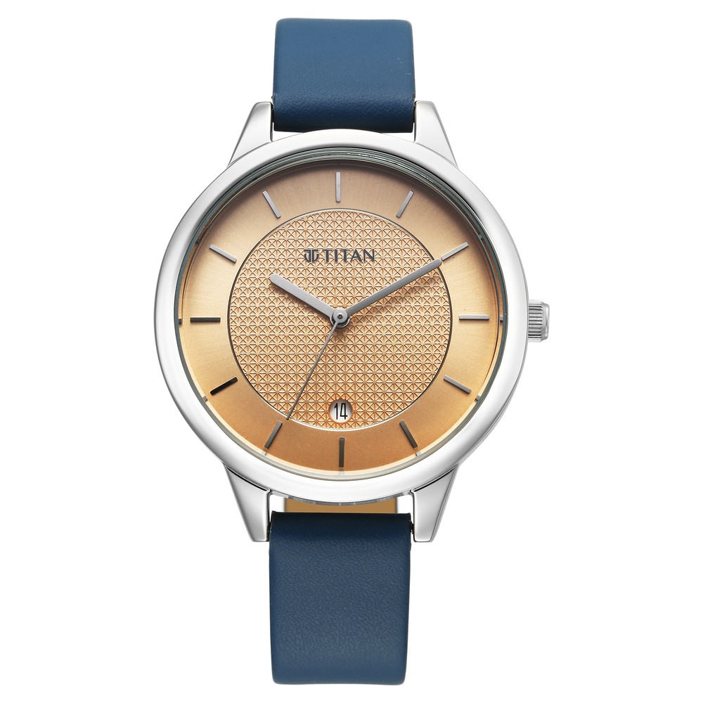 Buy Online Titan Neo Workwear Quartz Analog Peach Dial Leather
