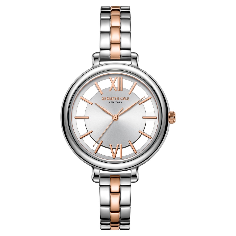 Buy Online Kenneth Cole Quartz Analog Silver Dial Stainless Steel Strap ...