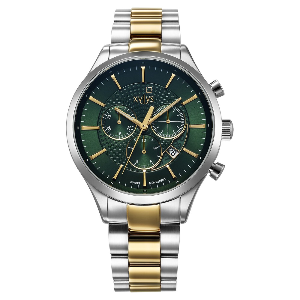 Buy Online Xylys Triumph Swiss Chronograph Stainless Steel Green