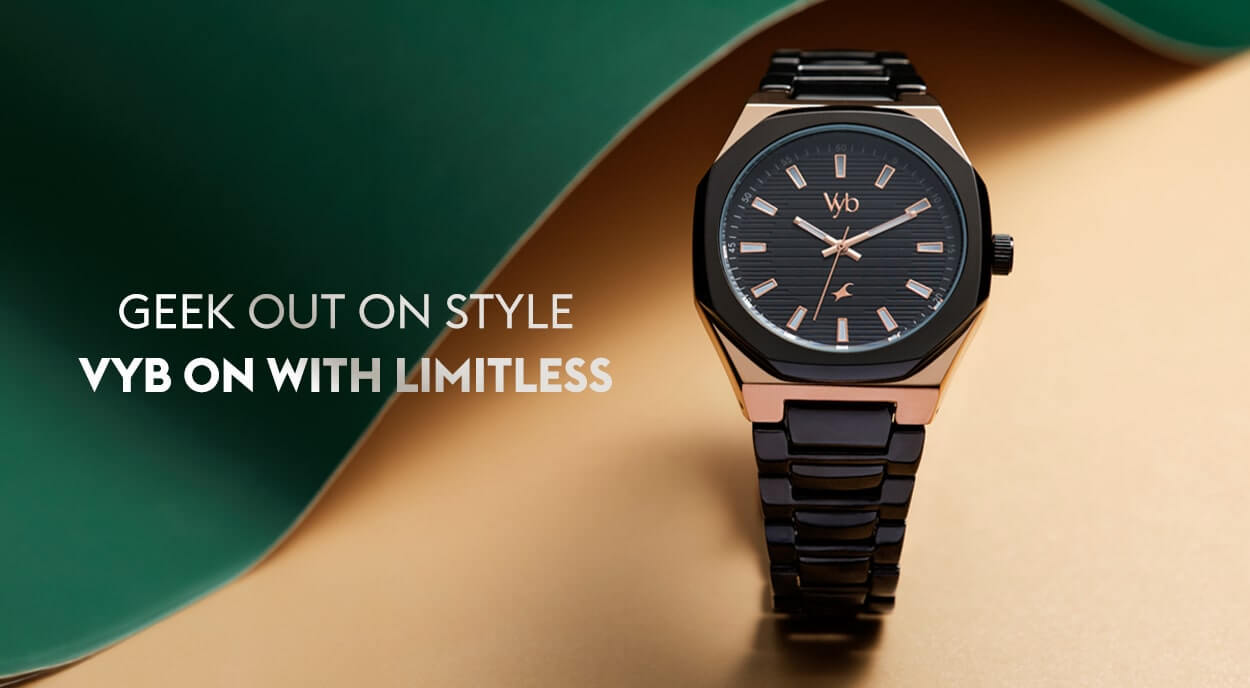 Vyb Buy Online Fastrack Vyb Limitless Quartz Analog Black Dial Black Color ...