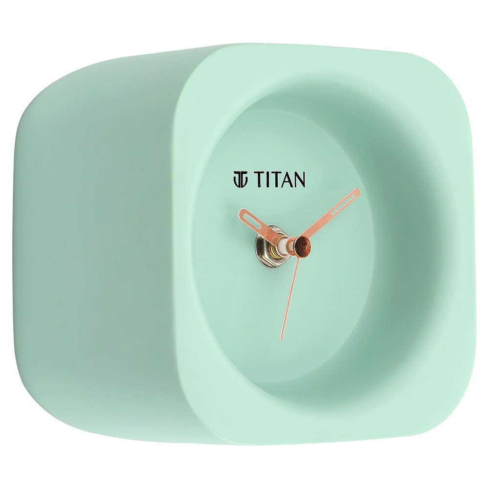 Buy Online Titan Contemporary Blue Table Clock - ntt0001ra02 | Titan