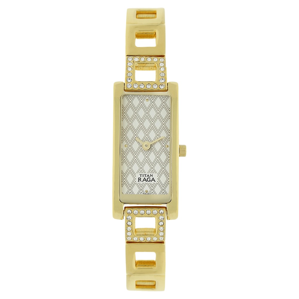 Buy Online Titan Raga Weaves Silver Dial Analog Stainless Steel Strap watch for Women nj9720ym02a Titan