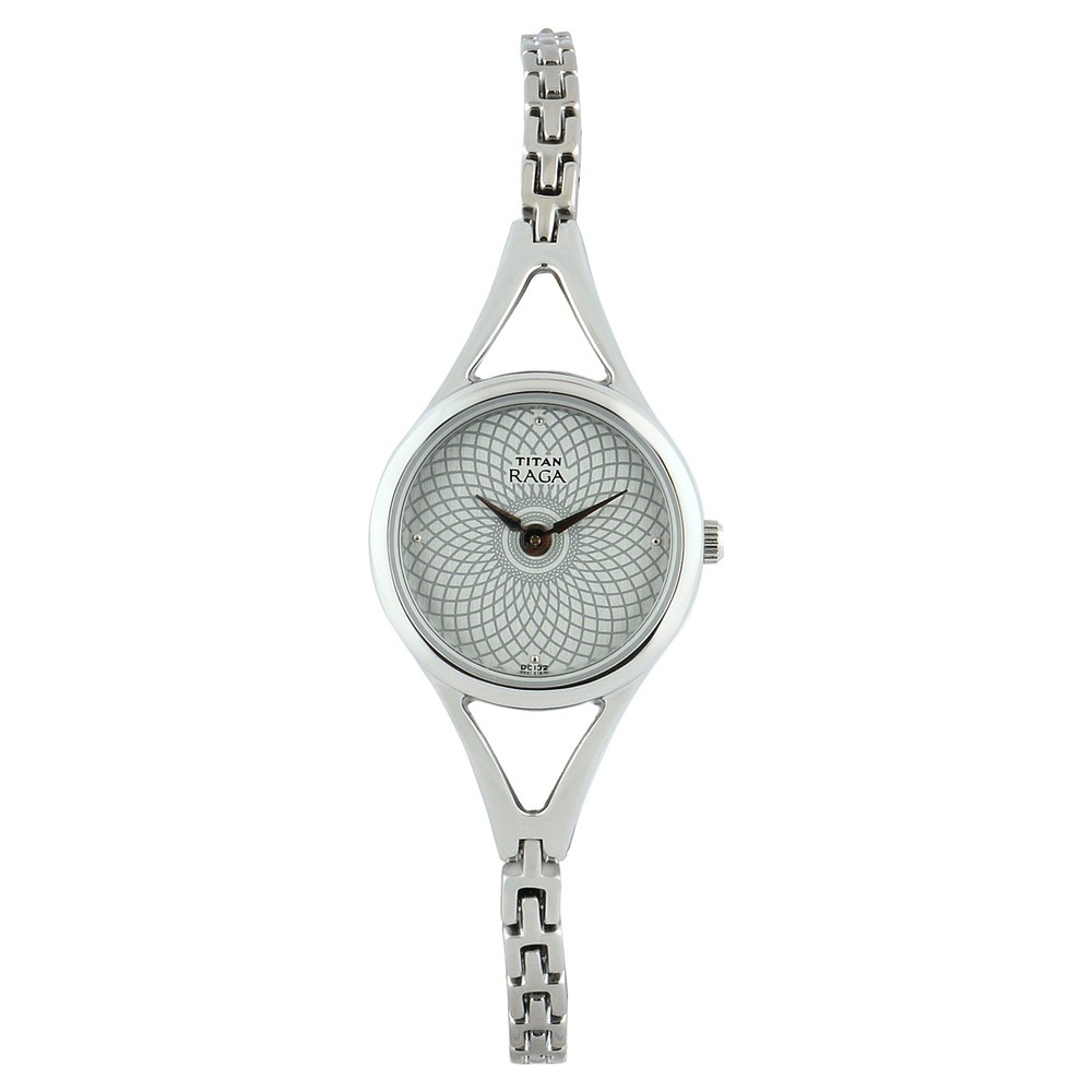 Buy Online Titan Quartz Analog Silver Dial Metal Strap Watch for