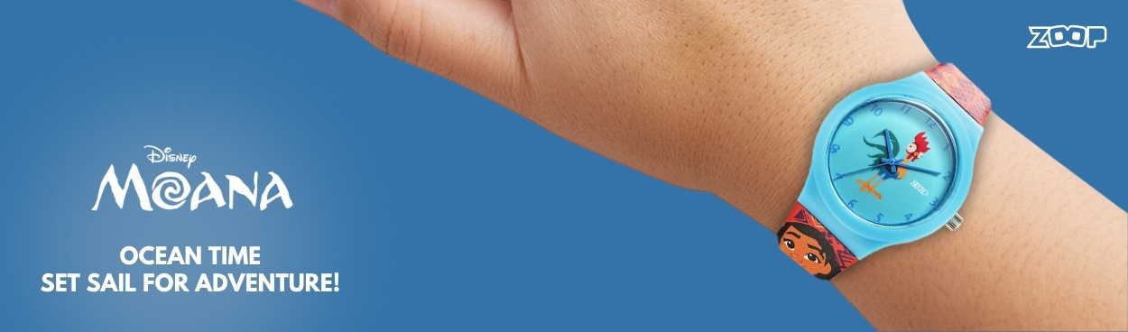 Buy Online Zoop Disney Moana Interchangable Watch Set with Blue