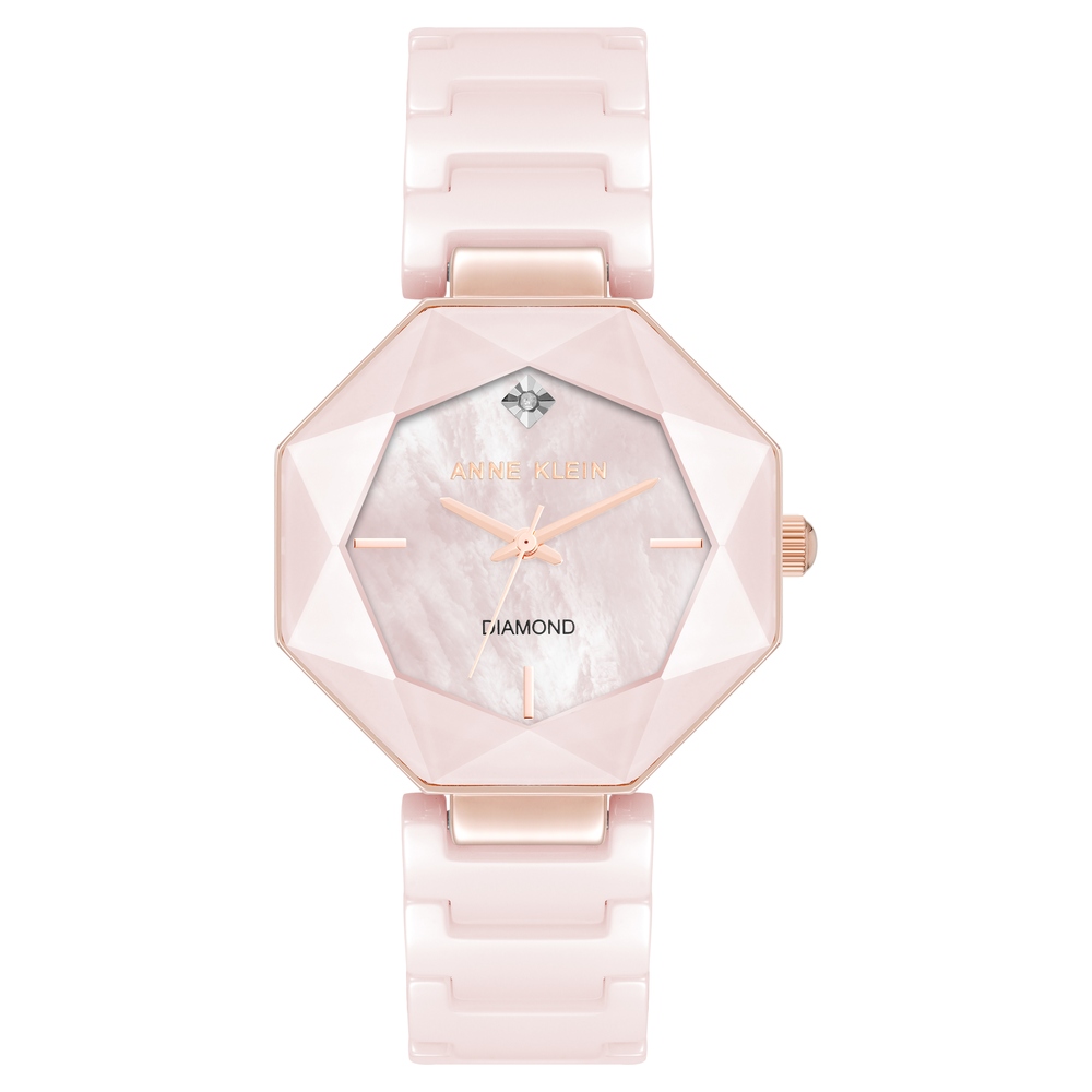 Buy Online Anne Klein Quartz Analog Mother Of Pearl Dial Ceramic