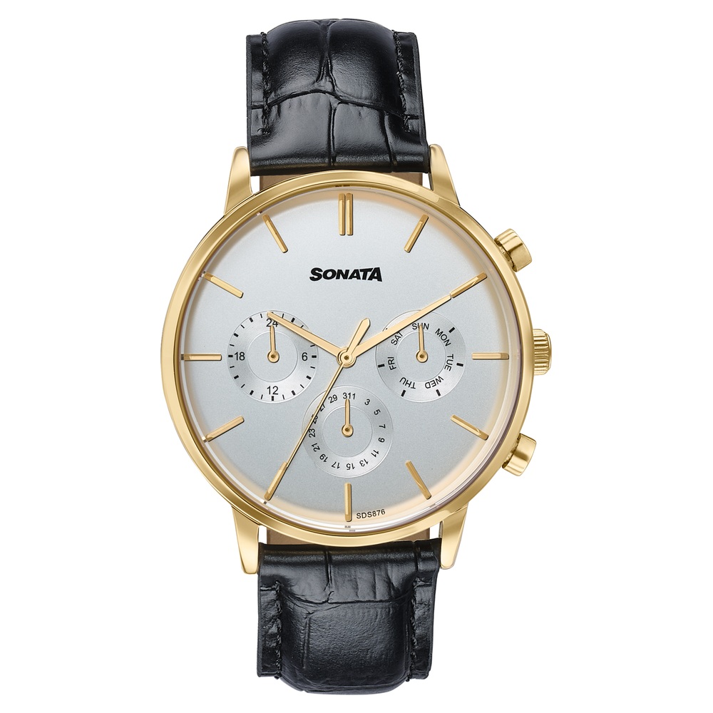 Buy Online Sonata Festive Quartz Multifunction Two Toned Dial