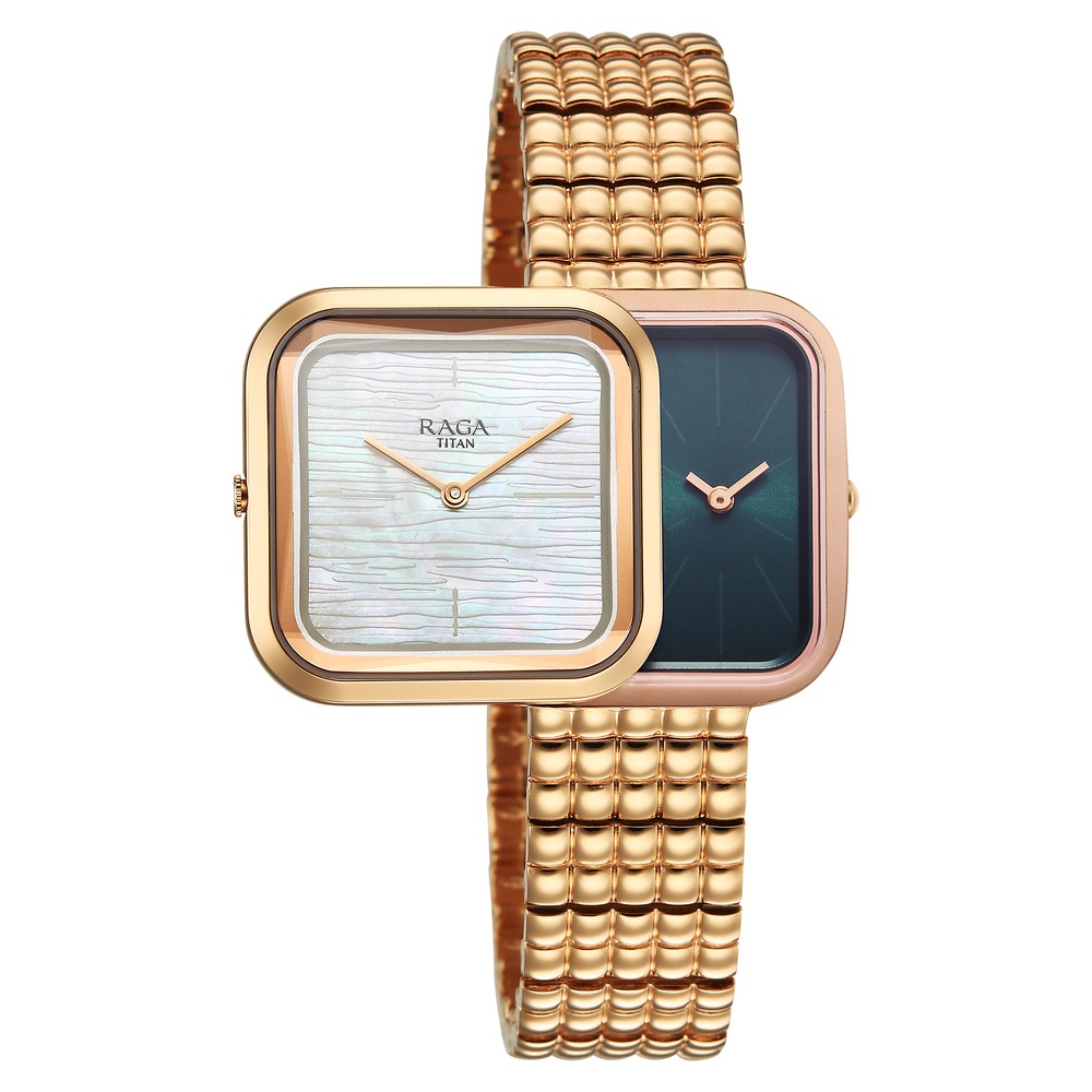 Buy Online Titan Raga Glimmers Quartz Analog Mother Of Pearl Dial Rose Buy Online Titan Raga Glimmers Quartz Analog Mother Of Pearl Dial Rose