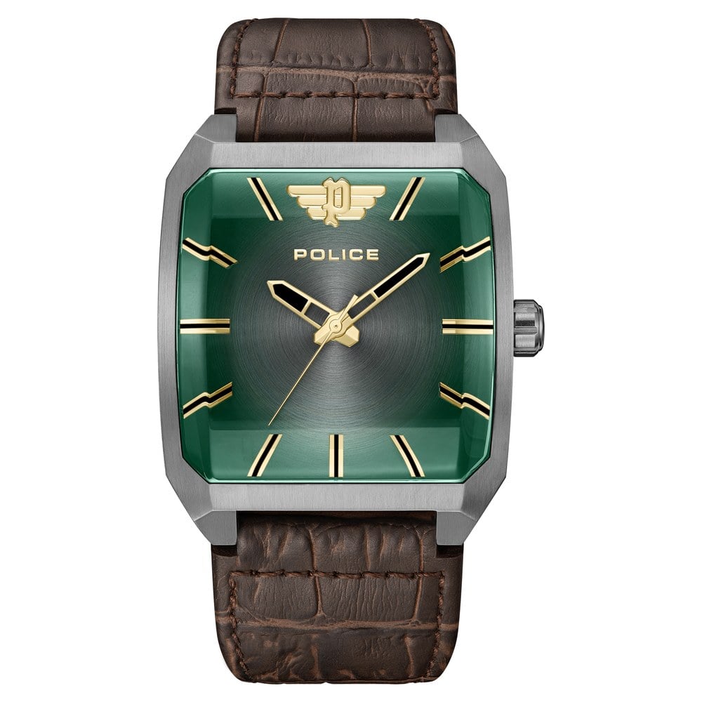 Buy Online Police Green Dial Quartz Analog Watch for Men