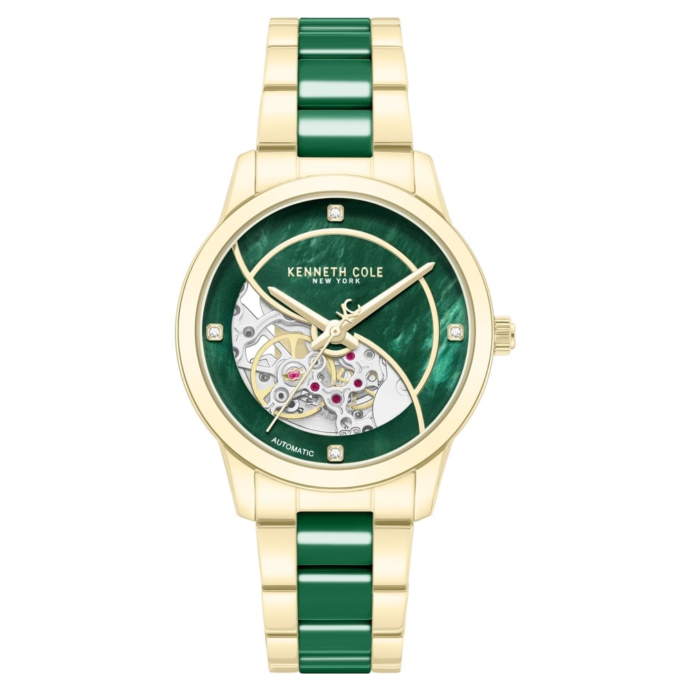 Buy Online Kenneth Cole Automatic Automatic Green Mother of  display picture 2