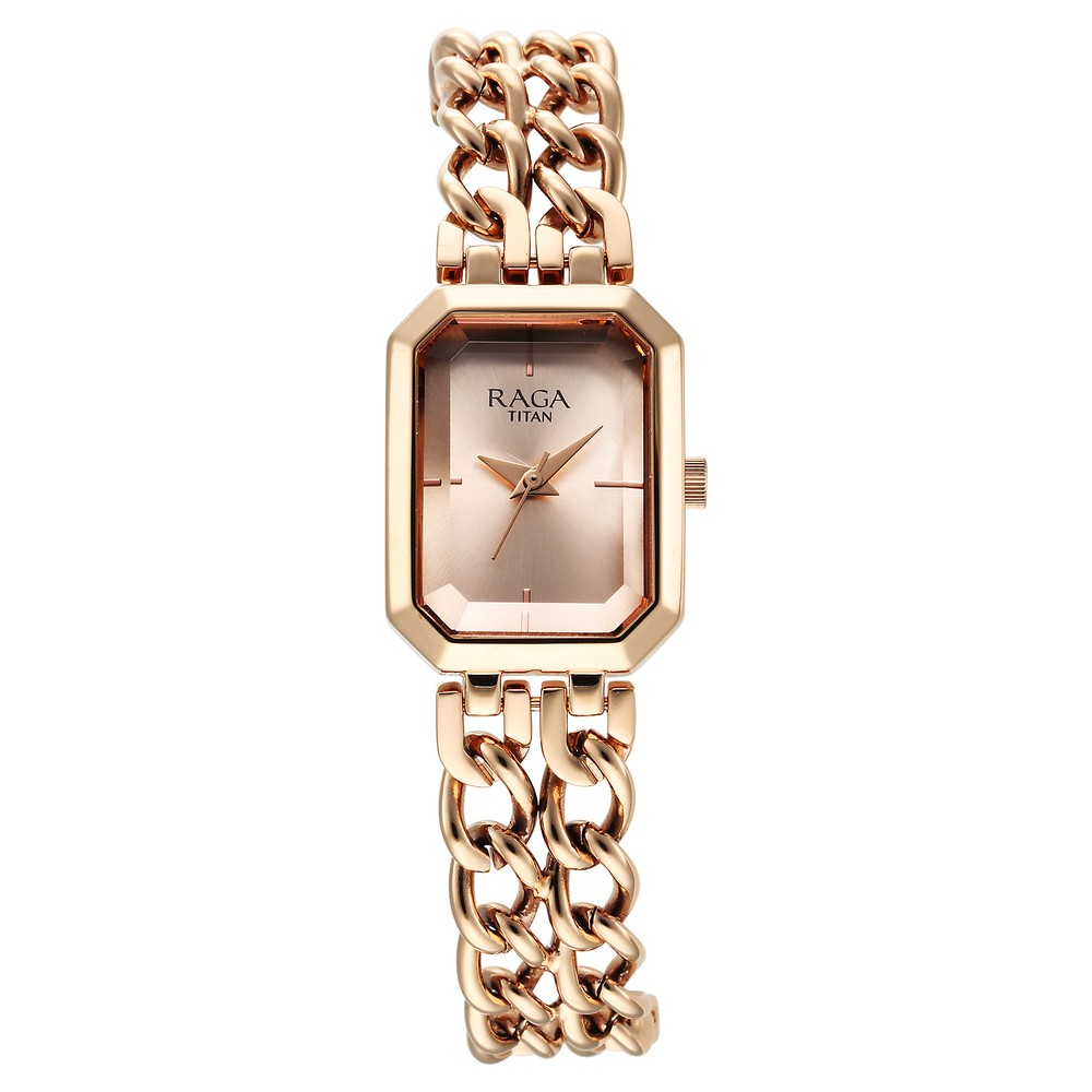 Buy Online Titan Raga Showstopper Quartz Analog Rose Gold Dial Rose Buy Online Titan Raga Showstopper Quartz Analog Rose Gold Dial Rose