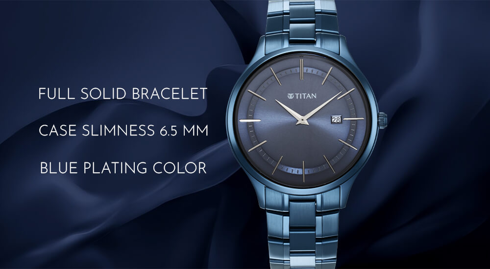 Titan atlantic discount blue watch price