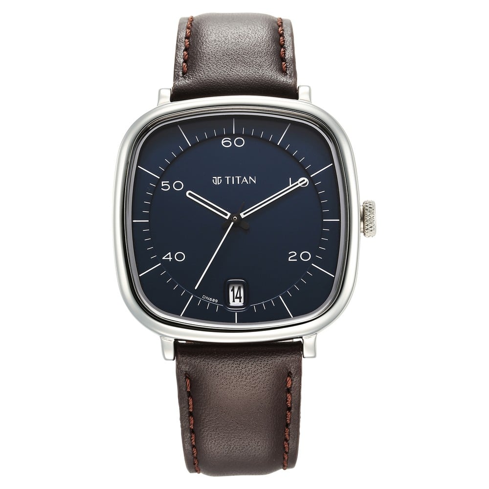 Buy Online Titan Neo Curve Quartz Analog with Date With Date Blue