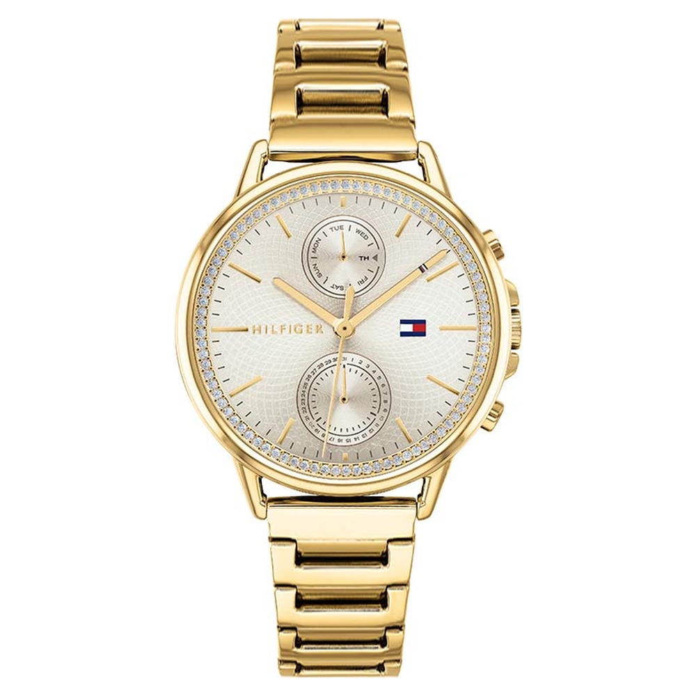 Buy Online Tommy Hilfiger Quartz Multifunction Silver Dial Stainless ...