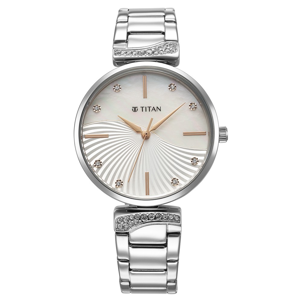Buy Online Titan Purple Style Up Quartz Analog Mother Of Pearl